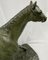 M. de Mathelin, Horse Walking in Bronze with Green Patina, 1900s, Image 2