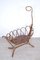 Large Antique Art Nouveau Cradle in Curved Wood 5