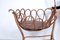 Large Antique Art Nouveau Cradle in Curved Wood 8