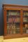 Spätviktorianisches Glasiertes Bücherregal aus Nussholz 6