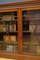 Spätviktorianisches Glasiertes Bücherregal aus Nussholz 2