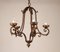 French Art Deco Wrought Iron Chandelier by Gilbert Poillerat 10