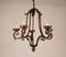 French Art Deco Wrought Iron Chandelier by Gilbert Poillerat 12