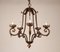 French Art Deco Wrought Iron Chandelier by Gilbert Poillerat 14
