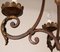 French Art Deco Wrought Iron Chandelier by Gilbert Poillerat 5