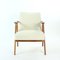 Mid-Century Armchairs in Cream Fabric from Mier, Czechoslovakia, 1960s, Set of 2 10