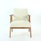 Mid-Century Armchairs in Cream Fabric from Mier, Czechoslovakia, 1960s, Set of 2, Image 10
