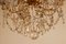 French Napoleonic Beaded 6 Light Candle Chandelier in Mercury Bronze & Baccarat Crystal 7