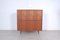 Mid-Century Flurschrank aus Holz mit Eisenbeinen 16