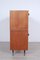 Mid-Century Flurschrank aus Holz mit Eisenbeinen 17