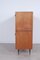 Mid-Century Flurschrank aus Holz mit Eisenbeinen 15