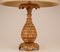 Lámpara de mesa Hollywood Regency en forma de piña de madera dorada de Maison Jansen, años 40, Imagen 2