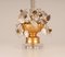 Italian Hollywood Regency Table Lamp in Gilt Brass with Clear Crystal Flowers from Banci Firenze, 1970s 2