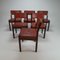 Cognac Leather & Wenge Dining Chairs from 't Spectrum, 1960s, Set of 6 5