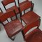 Cognac Leather & Wenge Dining Chairs from 't Spectrum, 1960s, Set of 6, Image 10