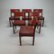 Cognac Leather & Wenge Dining Chairs from 't Spectrum, 1960s, Set of 6 4