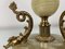 Vintage Lamp in Marble with Brass Dolphins, 1960s, Image 3
