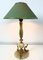 Vintage Lamp in Marble with Brass Dolphins, 1960s 7