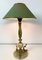 Vintage Lamp in Marble with Brass Dolphins, 1960s, Image 12