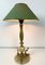 Vintage Lampe aus Marmor mit Delfinen aus Messing, 1960er 12