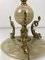 Vintage Lamp in Marble with Brass Dolphins, 1960s, Image 8