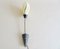 Flexible Wandlampe aus Messing & Glas mit Zugschalter, 1950er 5