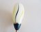 Flexible Wandlampe aus Messing & Glas mit Zugschalter, 1950er 6