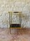 Vintage Formica and Brass Side Table with 2 Shelves, 1970s, Image 2