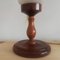 Art Nouveau Style Portuguese Wooden and Glass Table Lamp, 1990s, Set of 2, Image 10
