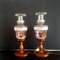 Art Nouveau Style Portuguese Wooden and Glass Table Lamp, 1990s, Set of 2 11