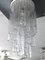 Large Vintage Clear Murano Glass Chandelier from Mazzega, 1970s, Image 4