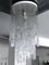 Large Vintage Clear Murano Glass Chandelier from Mazzega, 1970s, Image 11