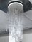 Large Vintage Clear Murano Glass Chandelier from Mazzega, 1970s 10