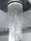 Large Vintage Clear Murano Glass Chandelier from Mazzega, 1970s, Image 10