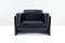 Black Leather Simone Armchair by Dino Gavina for Studio Simon, Image 2