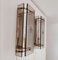 Portuguese Art Deco Style Gold and Amber Glass Wall Sconces, Set of 2 10