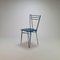 Mid-Century Blue Lacquered Wire Chair, 1950s 8