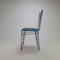 Mid-Century Blue Lacquered Wire Chair, 1950s 4