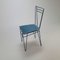 Mid-Century Blue Lacquered Wire Chair, 1950s 5