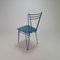 Mid-Century Blue Lacquered Wire Chair, 1950s 9