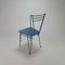 Mid-Century Blue Lacquered Wire Chair, 1950s, Image 9