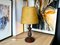 Portuguese Rustic Carved Wood Table Lamp 1