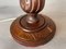 Portuguese Rustic Carved Wood Table Lamp, Image 6