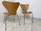 Sedie da pranzo nr. 3107 vintage di Arne Jacobsen per Fritz Hansen, set di 2, Immagine 7