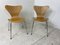 Vintage 3107 Dining Chairs by Arne Jacobsen for Fritz Hansen, Set of 2 10