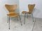 Sedie da pranzo nr. 3107 vintage di Arne Jacobsen per Fritz Hansen, set di 2, Immagine 8