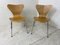 Vintage 3107 Dining Chairs by Arne Jacobsen for Fritz Hansen, Set of 2 3