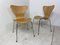 Vintage 3107 Dining Chairs by Arne Jacobsen for Fritz Hansen, Set of 2 1