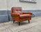 Scandinavian Modern Brown Leather Lounge Chair by Georg Thams, 1960s, Image 1