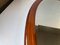 Specchio da parete ovale antico in legno di noce intarsiato, anni '10, Immagine 5